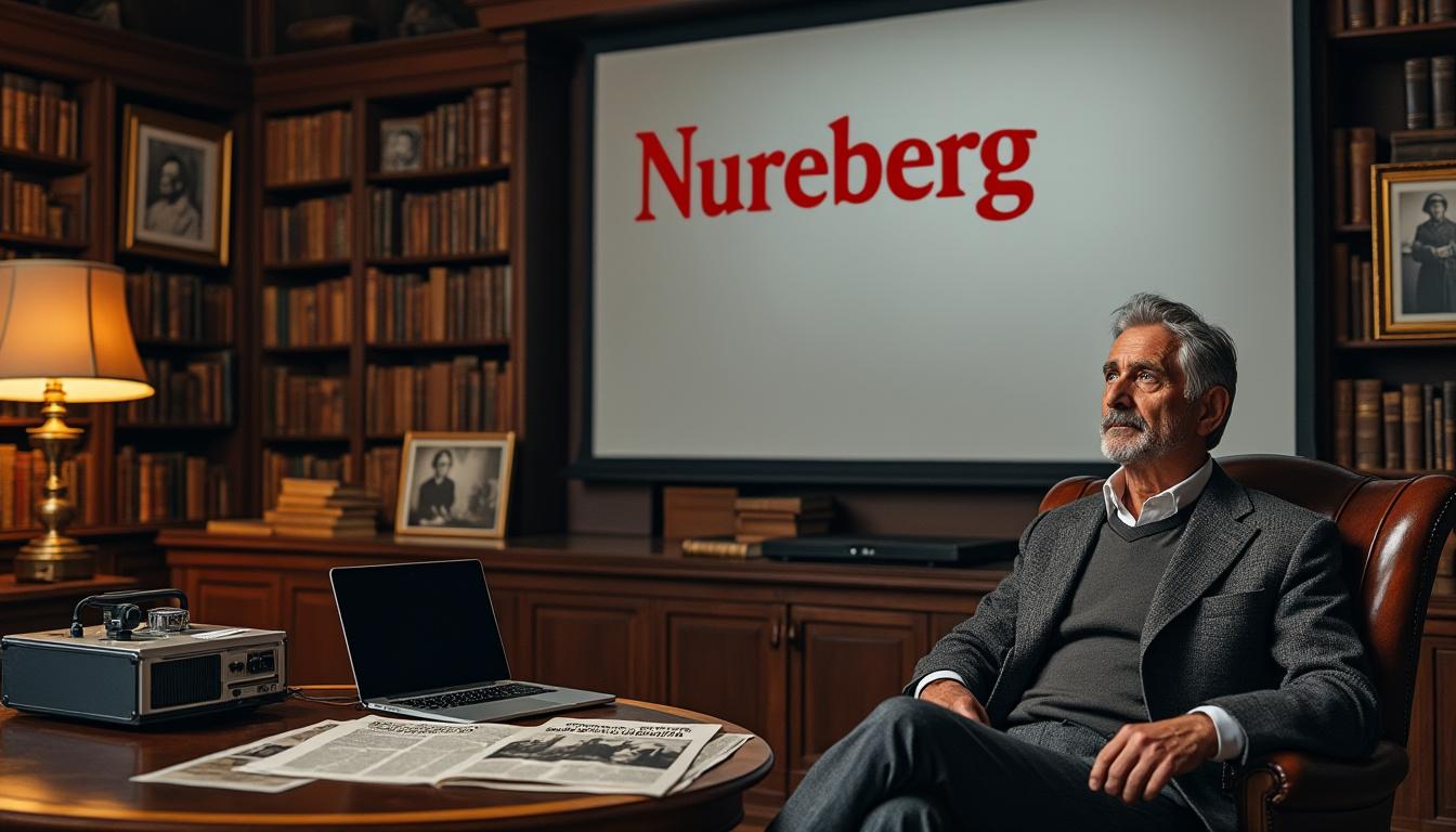 alfred de montesquiou, auteur du « crépuscule des hommes », décortique le film « nuremberg » et révèle comment il illustre les enjeux et les tensions de notre société contemporaine, sous le prisme de l'histoire nazi.